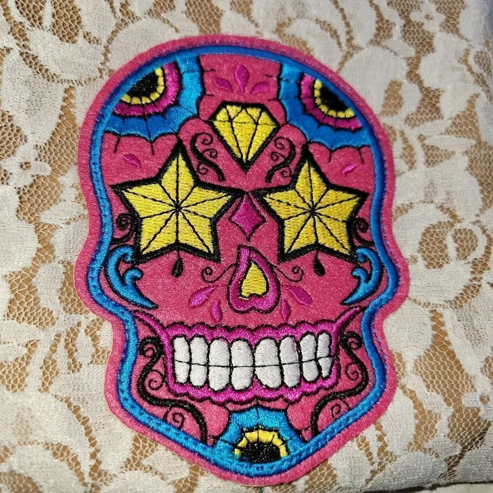 NWT Sugar Skull‎ Women's Tall Lace Cowboy Cowgirl Boot Covers Adjustable Size - Picture 5 of 6